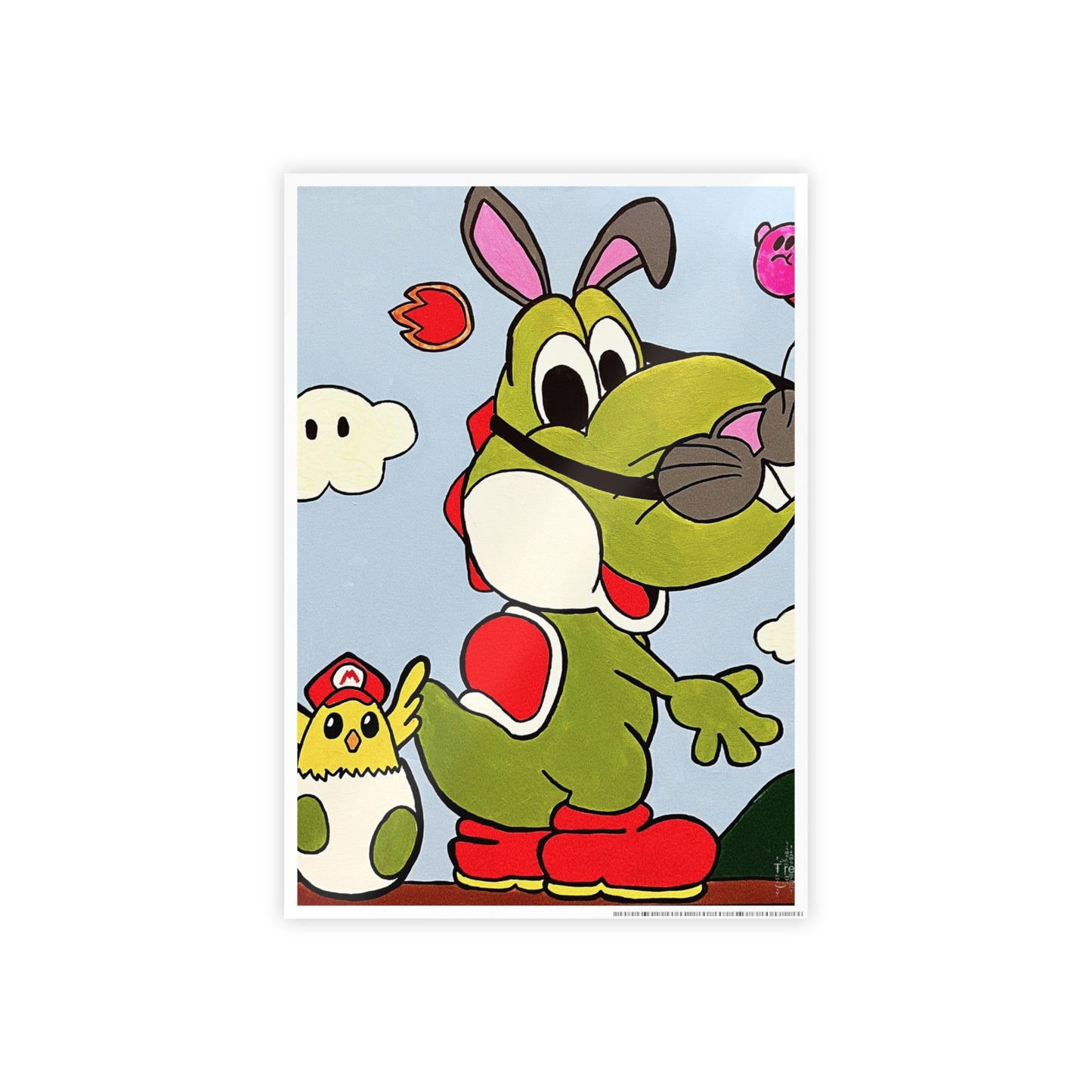 Easter Dinosaur Gloss Posters