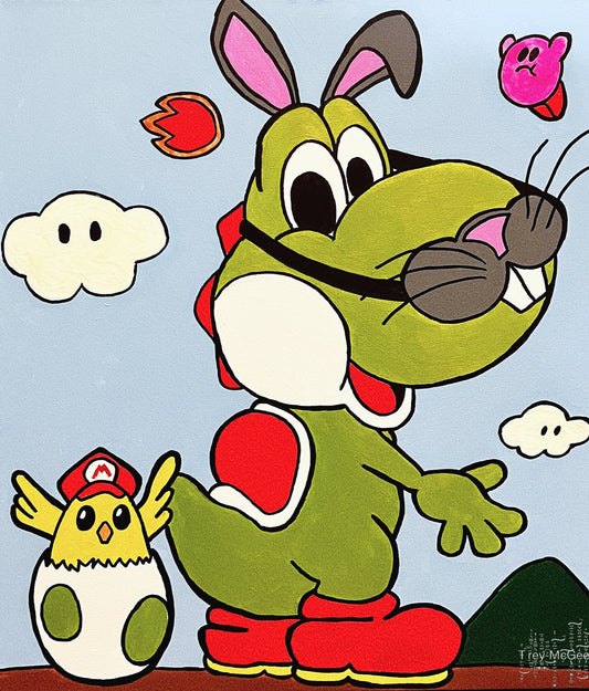 Easter Dinosaur (Original Artwork)